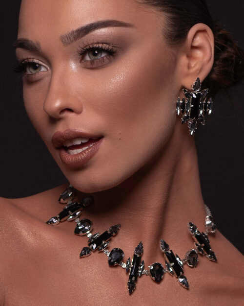 Дизайнерски обици за бал "SAVAGE" - savage, като-от-снимката