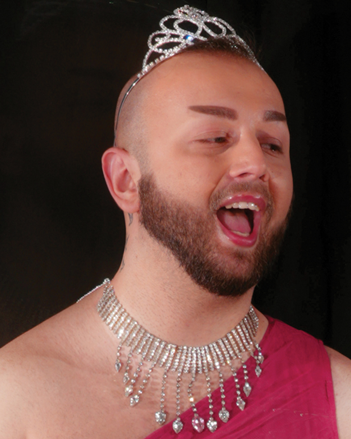 Голям чокър по врата с висящи кристали "Glamoratti Prom" Котарачето - Image 2