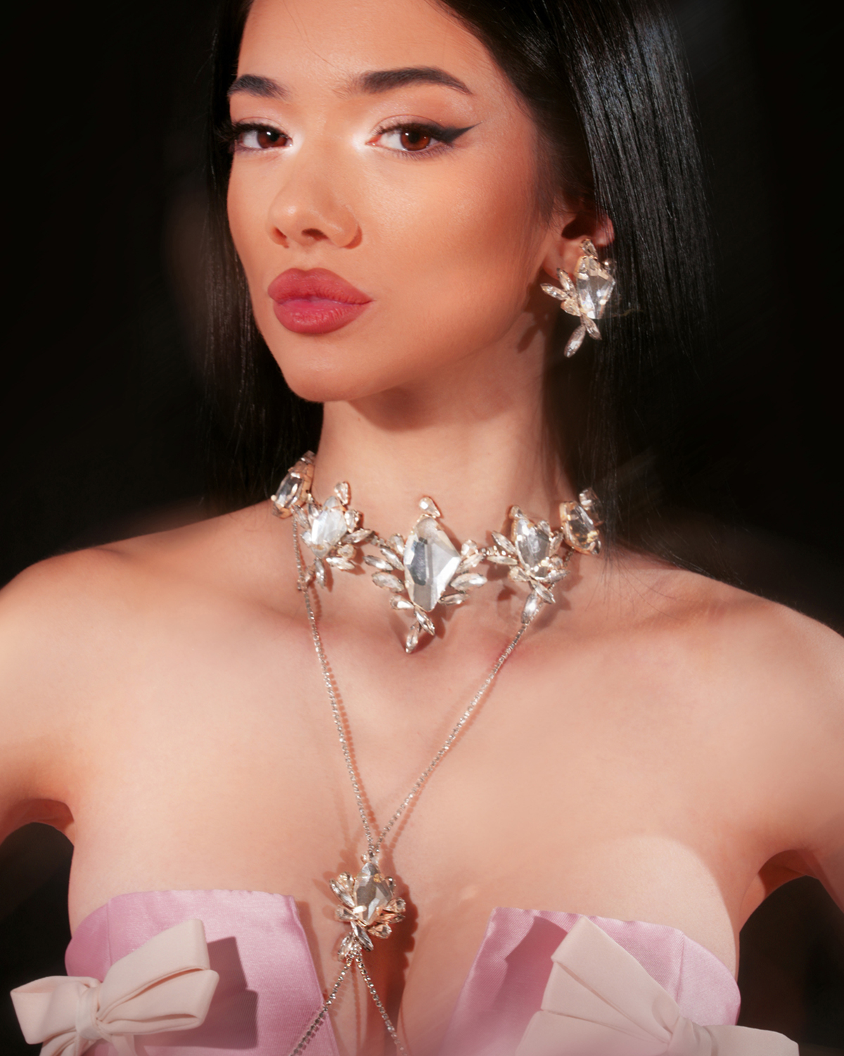 'Обеци за бал "Glamoratti" ръчна изработка' - Image 2