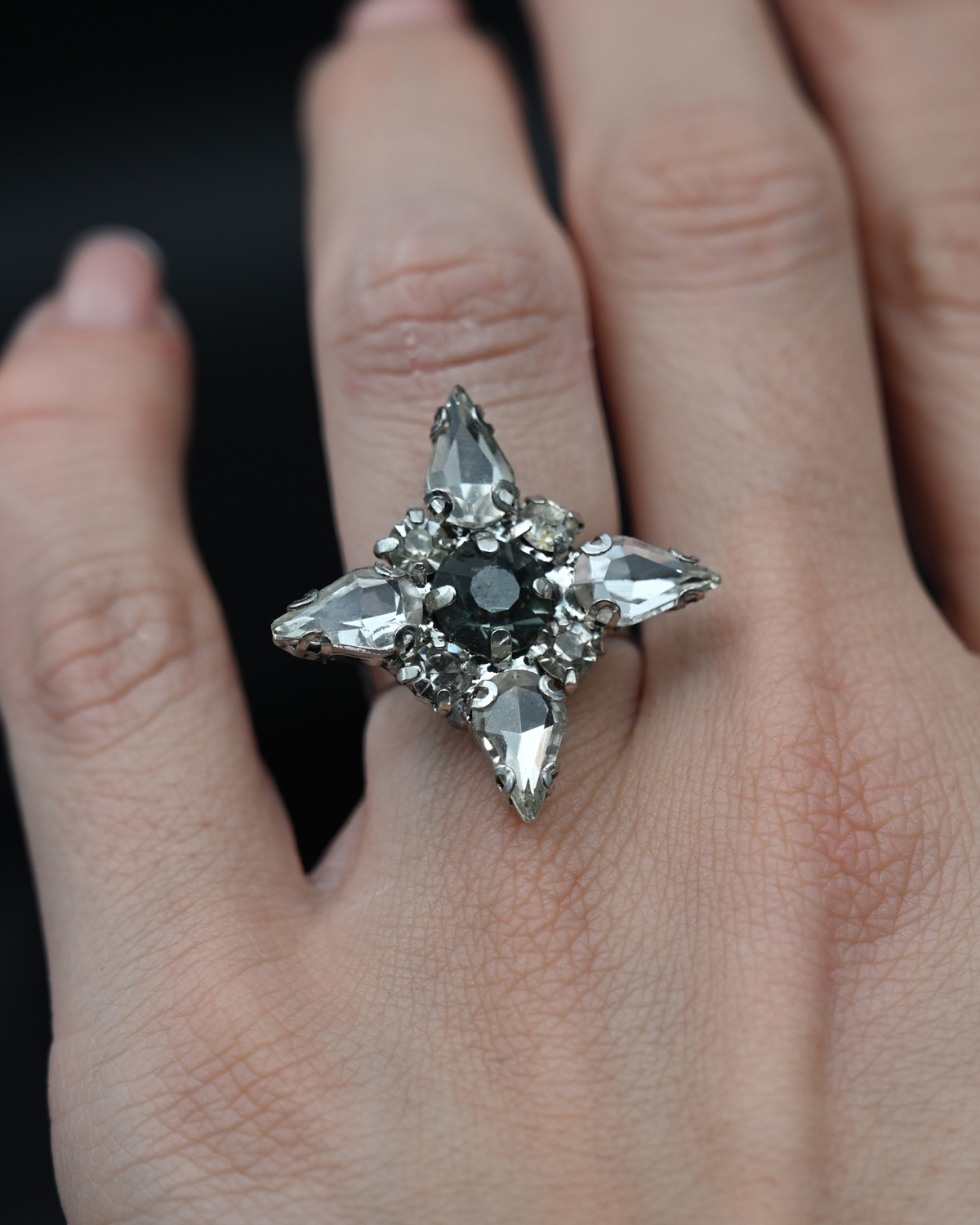 Ръчно изработен пръстен с интересна форма "Glamoratti"